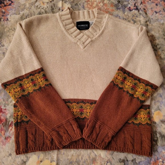 Liz Claiborne LizSport Cotton Sweater, Size PS - Picture 1 of 15